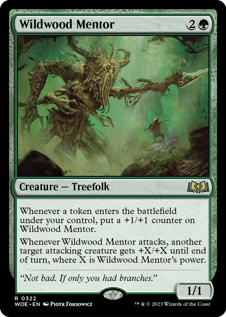 Wildwood Mentor [Wilds of Eldraine] Foil