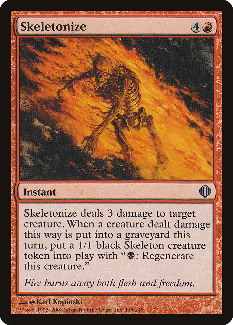 Skeletonize [Shards of Alara] Foil