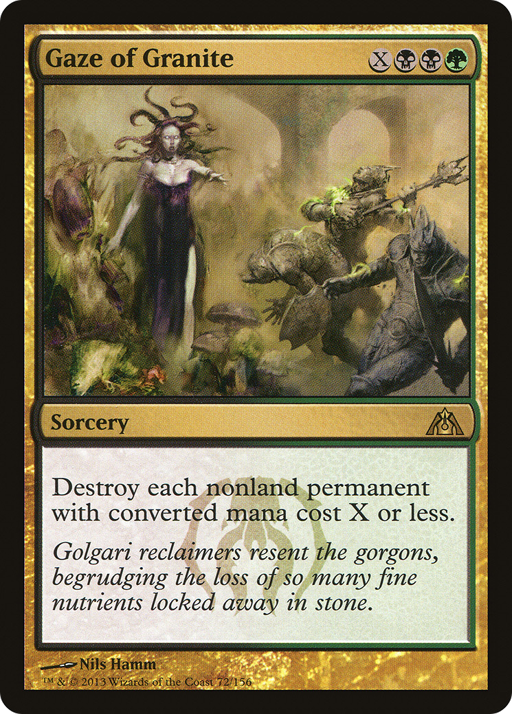 Gaze of Granite [Dragon's Maze] Foil