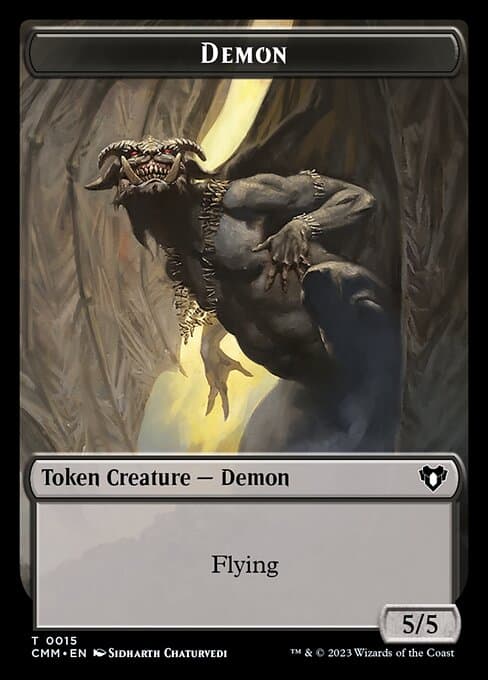 Servo // Demon Double-Sided Token [Commander Masters Tokens] Foil