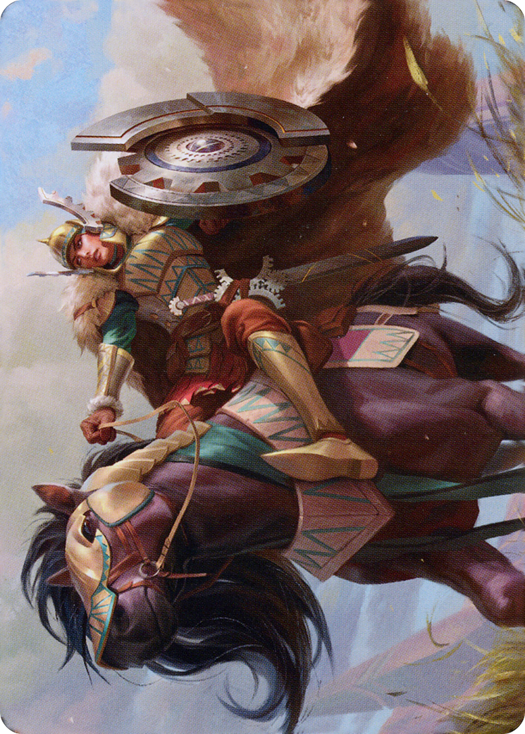 Knight of Dawn's Light // Knight of Dawn's Light (ADMU-010) - Dominaria United Art Series (Borderless) Foil