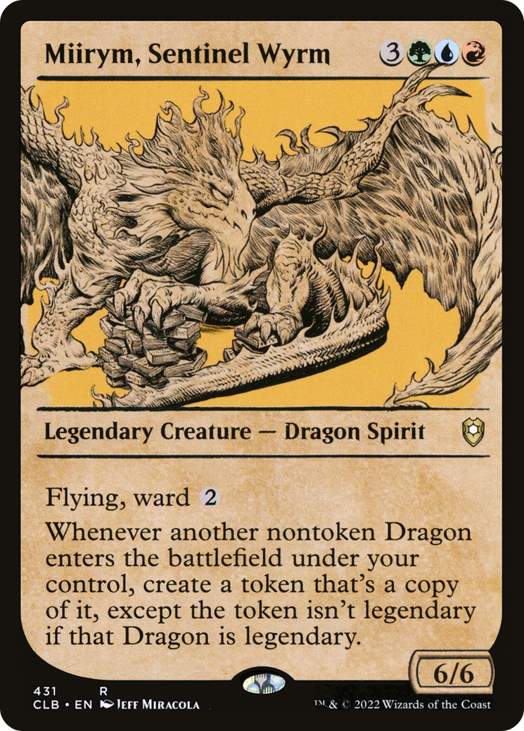 Miirym, Sentinel Wyrm (Showcase) [Commander Legends: Battle for Baldur's Gate] Foil