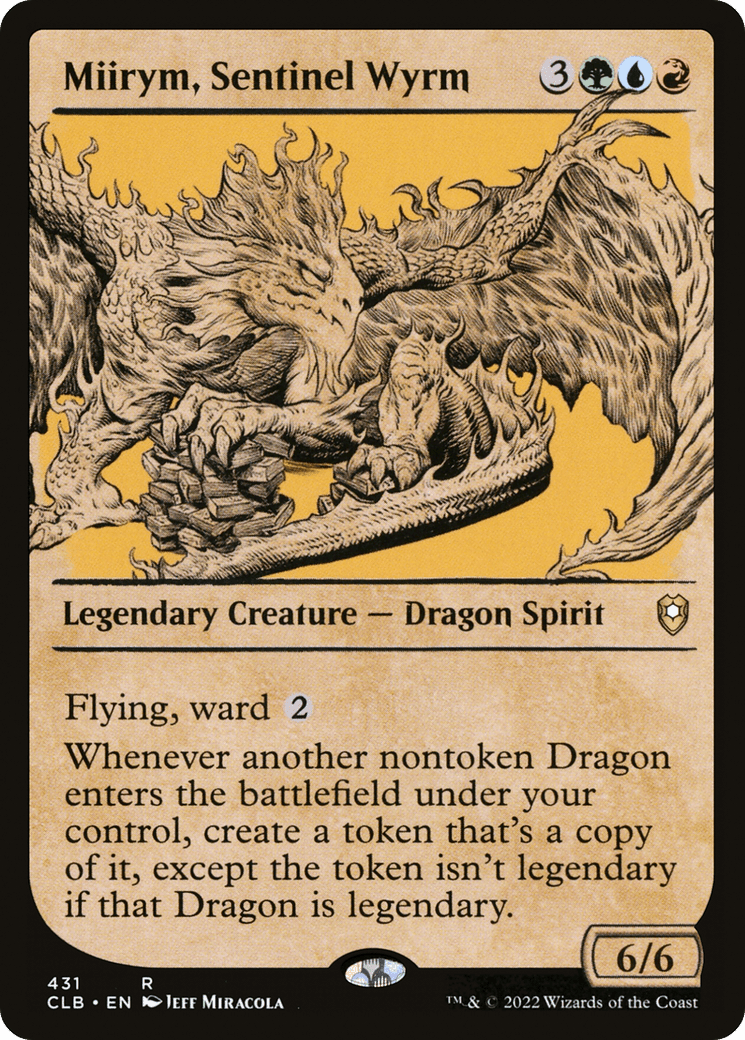 Miirym, Sentinel Wyrm (Showcase) [Commander Legends: Battle for Baldur's Gate] Foil