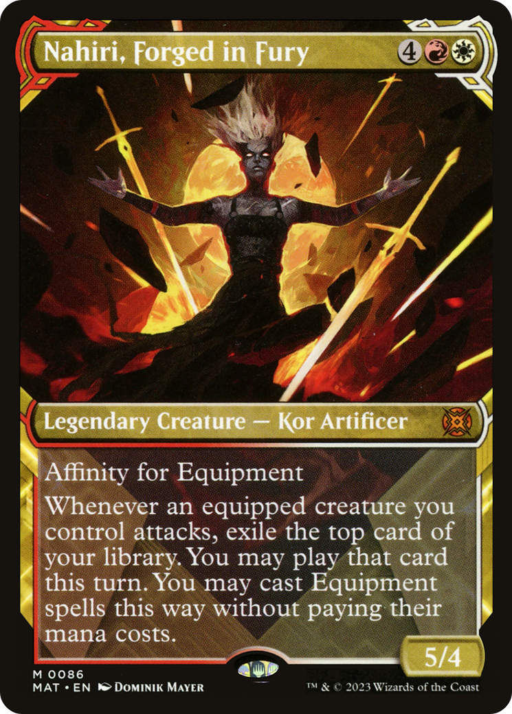 Nahiri, Forged in Fury (Showcase) [March of the Machine: The Aftermath] Foil