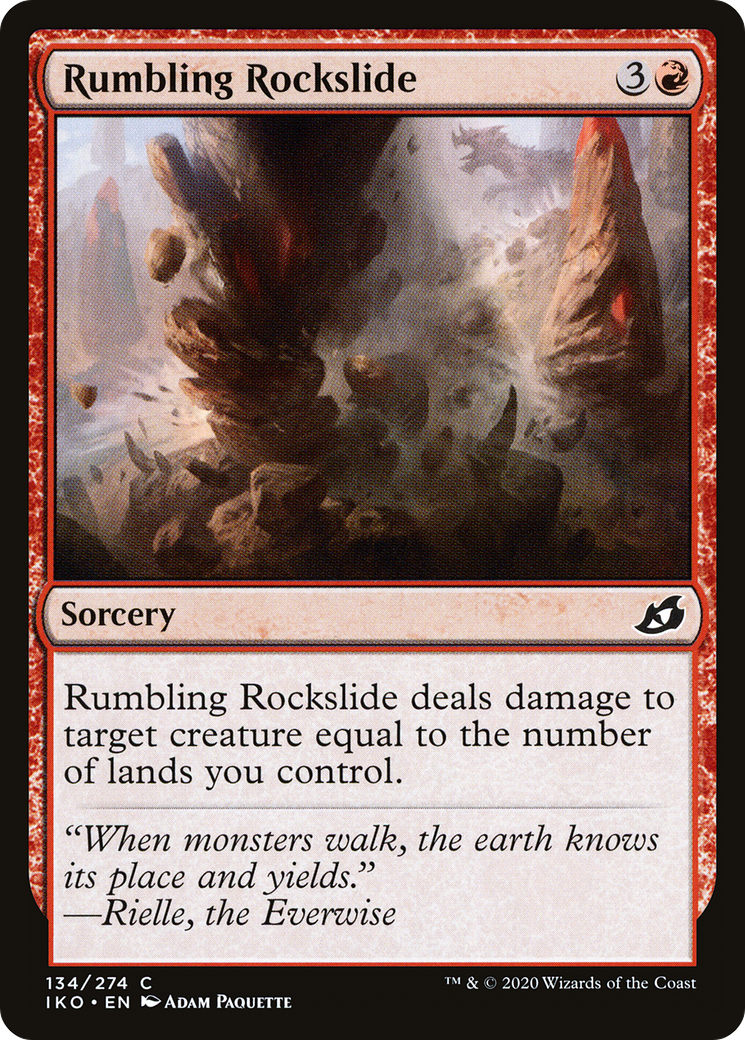 Rumbling Rockslide [Ikoria: Lair of Behemoths] Foil