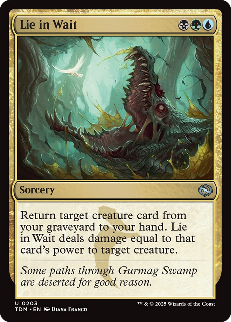 Lie in Wait (203) [Tarkir: Dragonstorm]  Foil