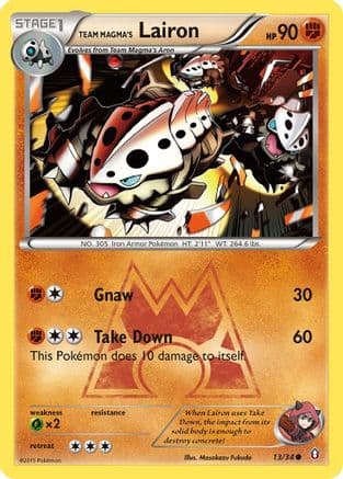 Team Magma's Lairon 013/34 - Double Crisis Reverse Holofoil