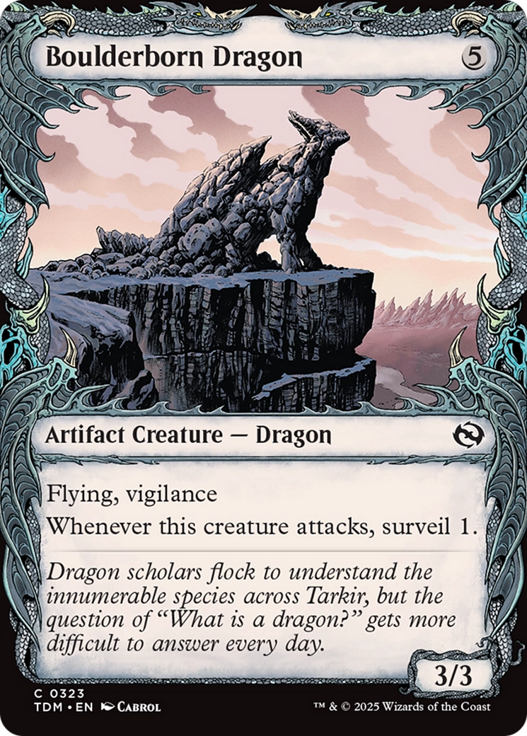 Boulderborn Dragon (Showcase) (323) [Tarkir: Dragonstorm]