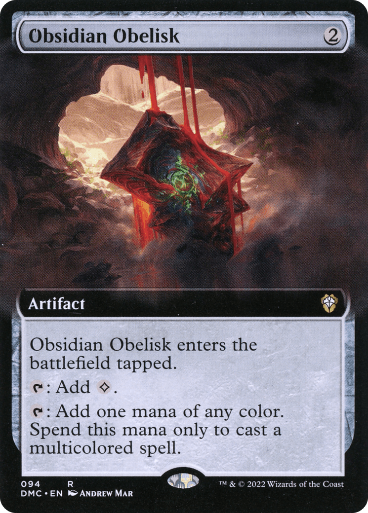 Obsidian Obelisk (Extended Art) [Dominaria United Commander]