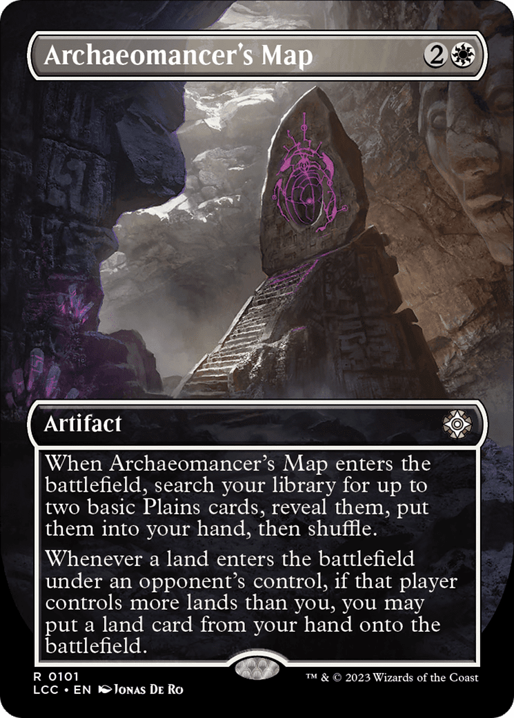 Archaeomancer's Map (Borderless) [The Lost Caverns of Ixalan Commander] Foil