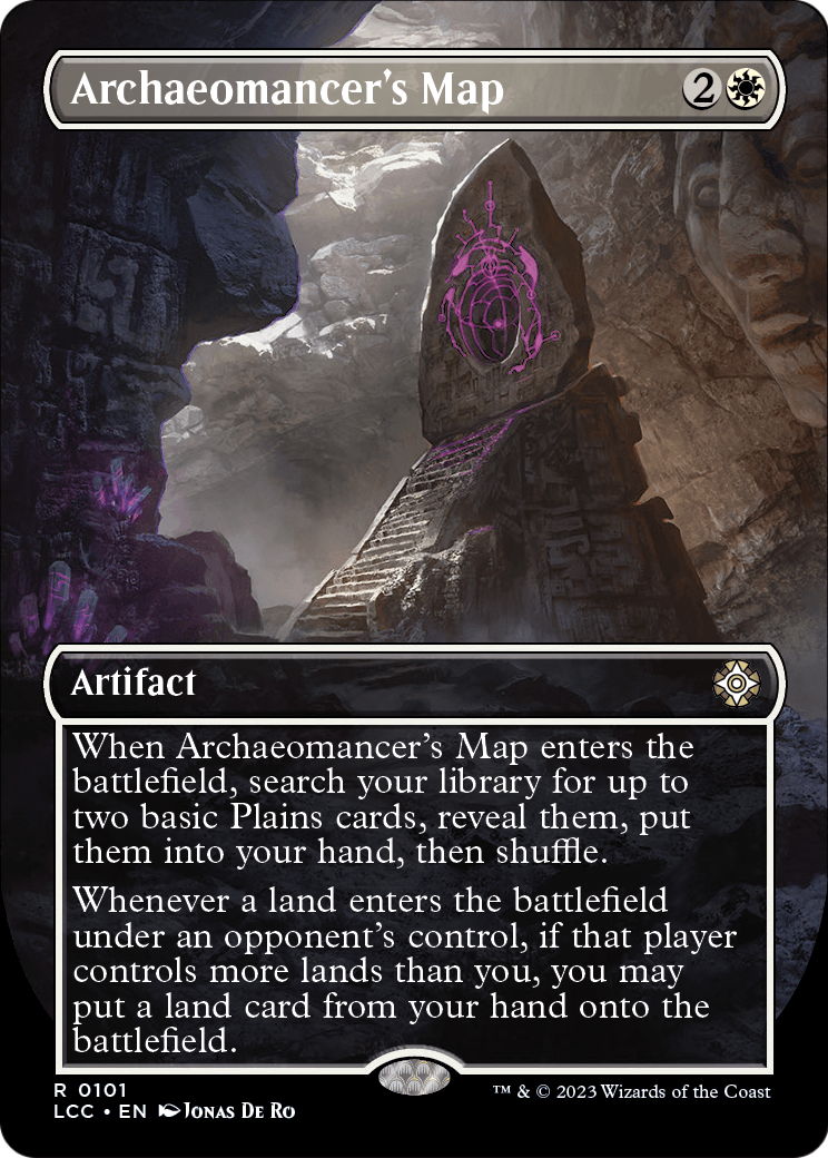 Archaeomancer's Map (Borderless) [The Lost Caverns of Ixalan Commander] Foil