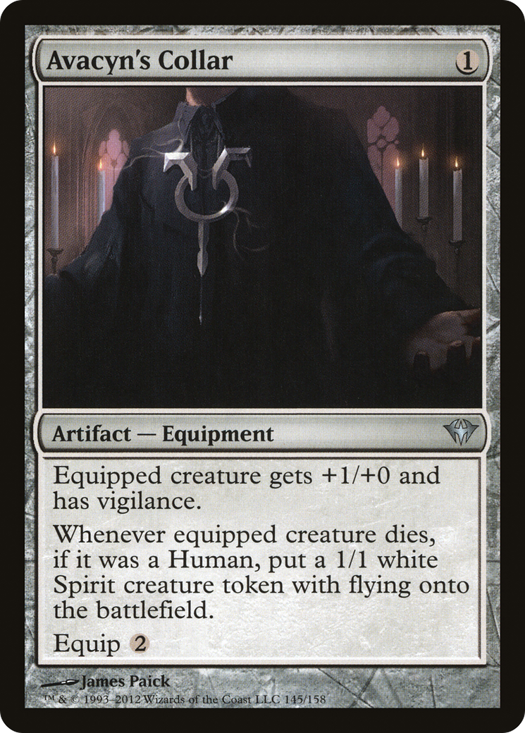 Avacyn's Collar [Dark Ascension] Foil