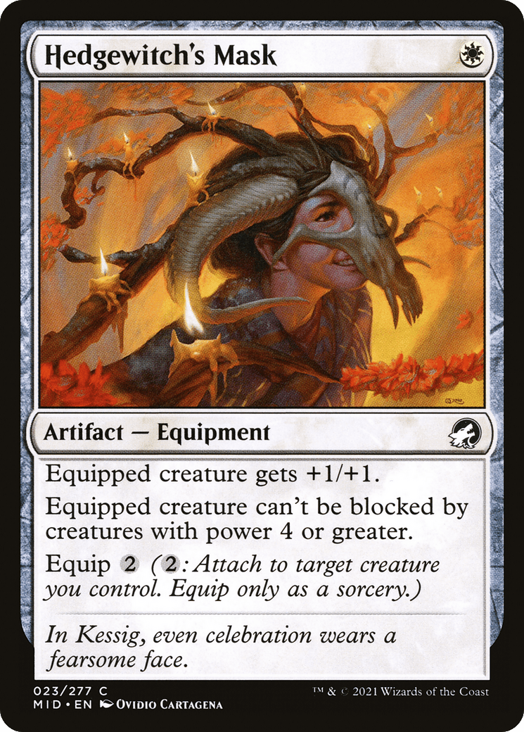 Hedgewitch's Mask [Innistrad: Midnight Hunt] Foil