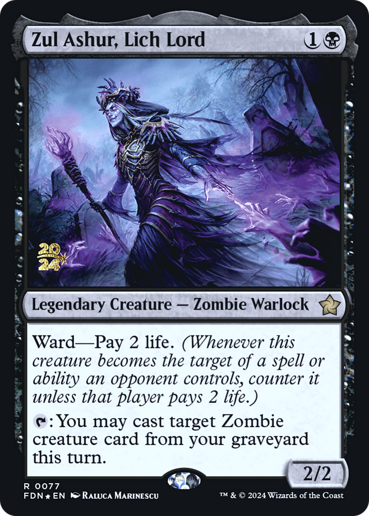Zul Ashur, Lich Lord (-077) - Prerelease Cards Foil