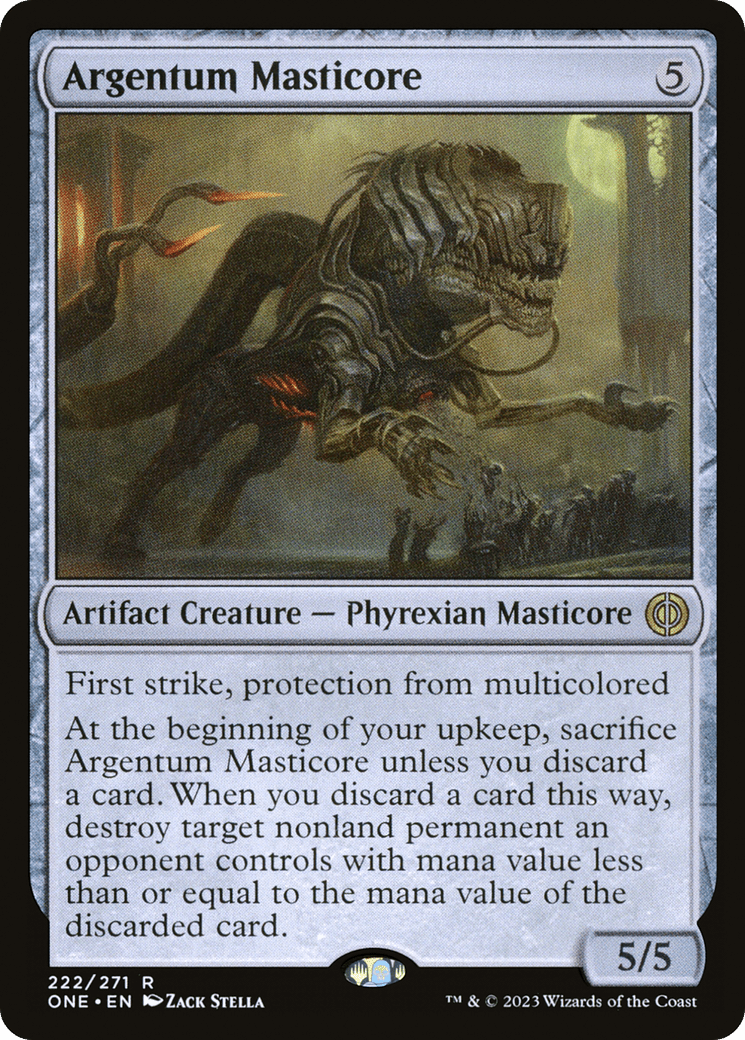 Argentum Masticore [Phyrexia: All Will Be One] Foil