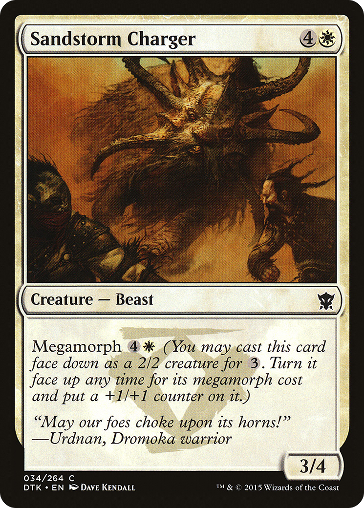 Sandstorm Charger [Dragons of Tarkir] Foil