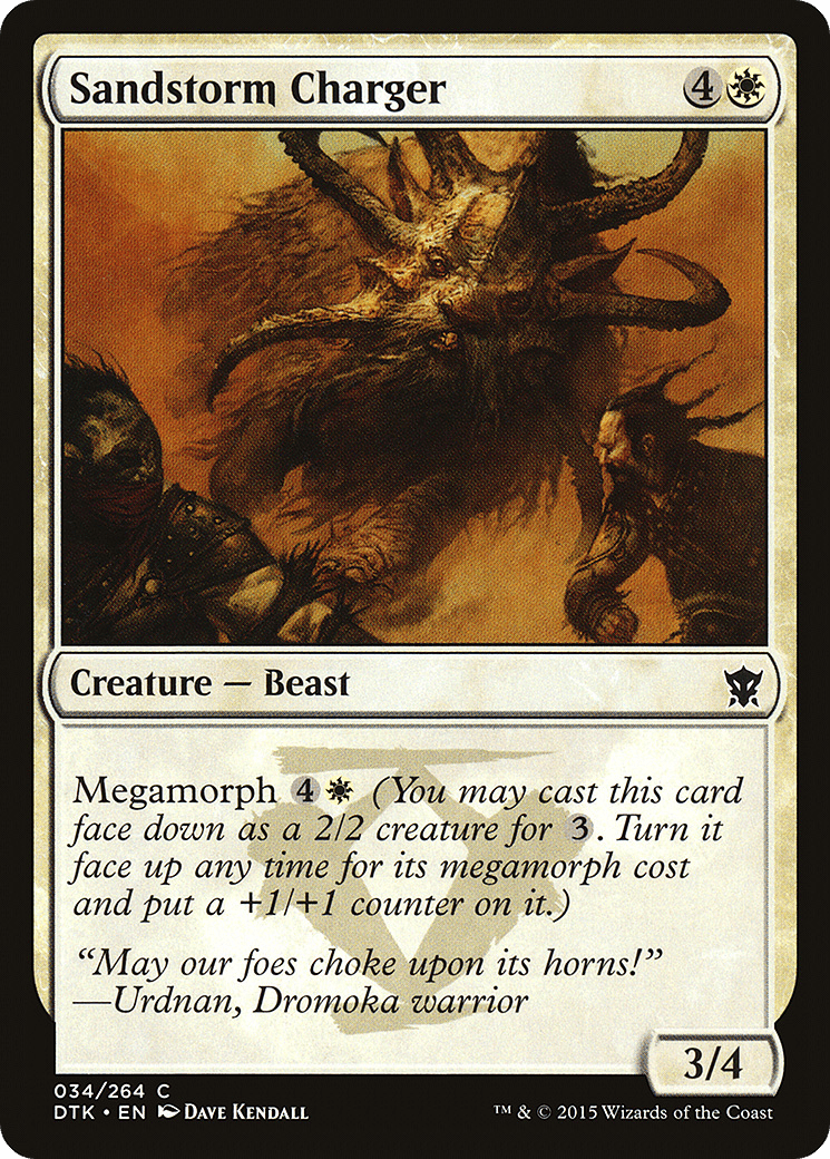 Sandstorm Charger [Dragons of Tarkir] Foil