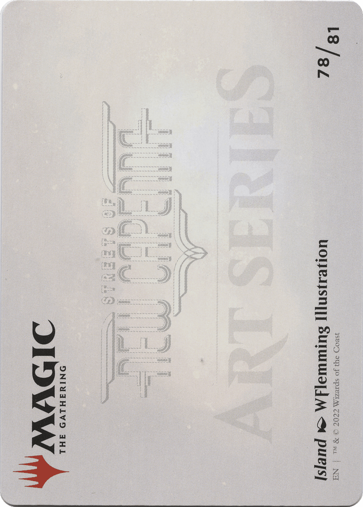 Island // Island (ASNC-078) - New Capenna Art Series (Borderless)