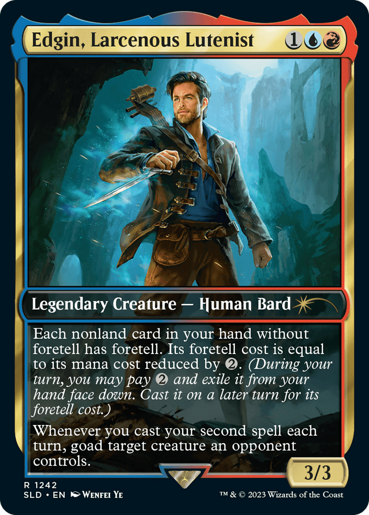 Edgin, Larcenous Lutenist [Secret Lair Drop Series] Foil