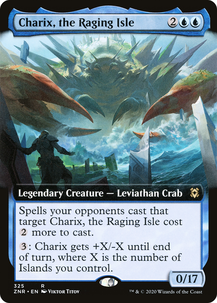 Charix, the Raging Isle (Extended Art) [Zendikar Rising] Foil