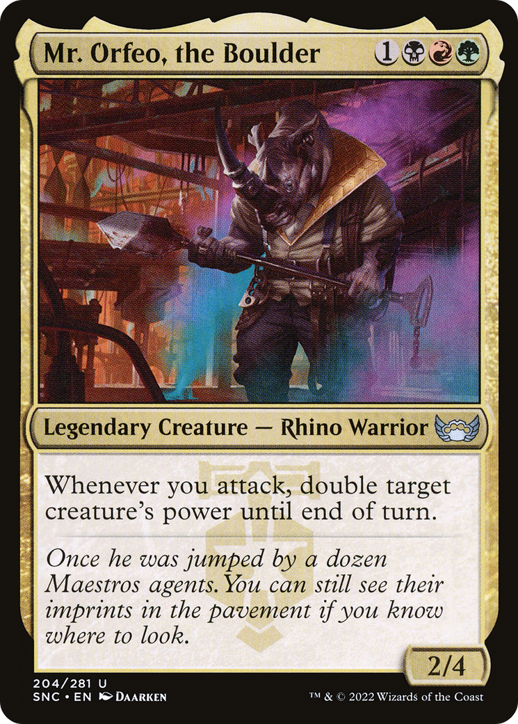 Mr. Orfeo, the Boulder [Streets of New Capenna] Foil