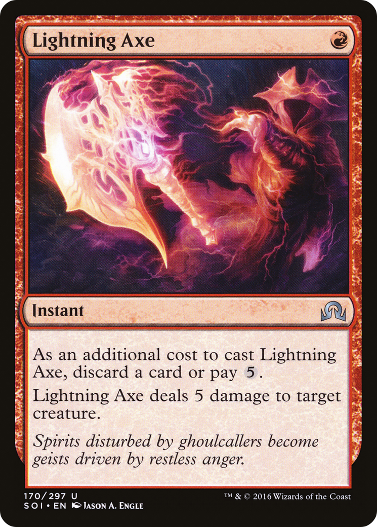 Lightning Axe [Shadows over Innistrad] Foil