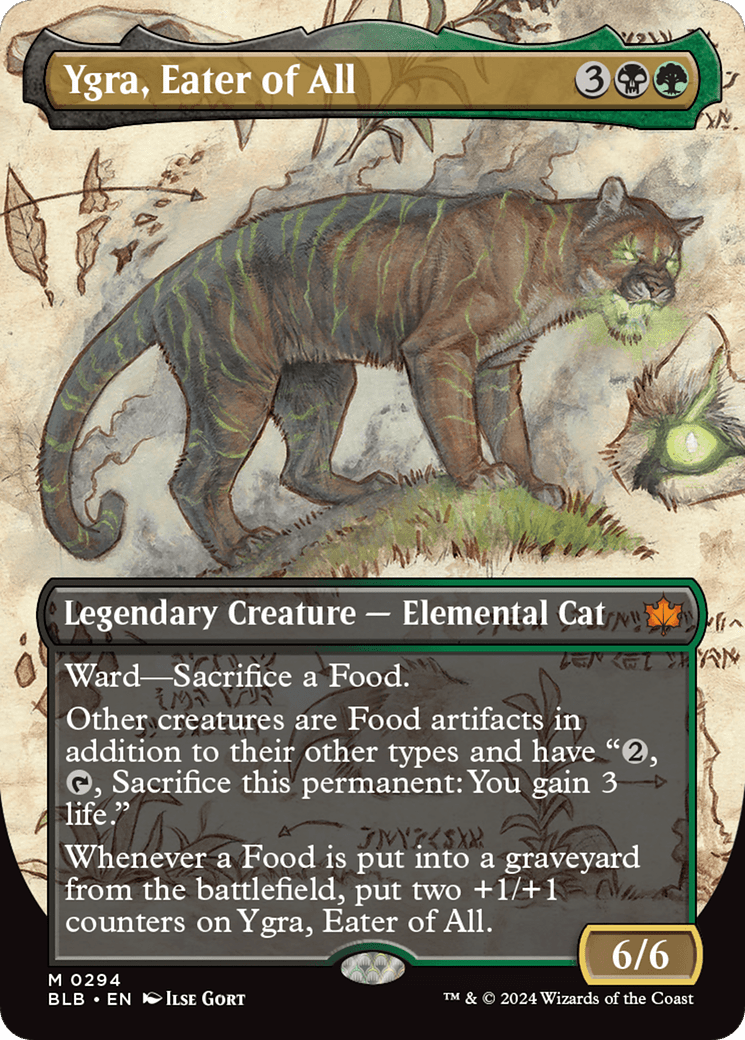 Ygra, Eater of All (Borderless) [Bloomburrow] Foil