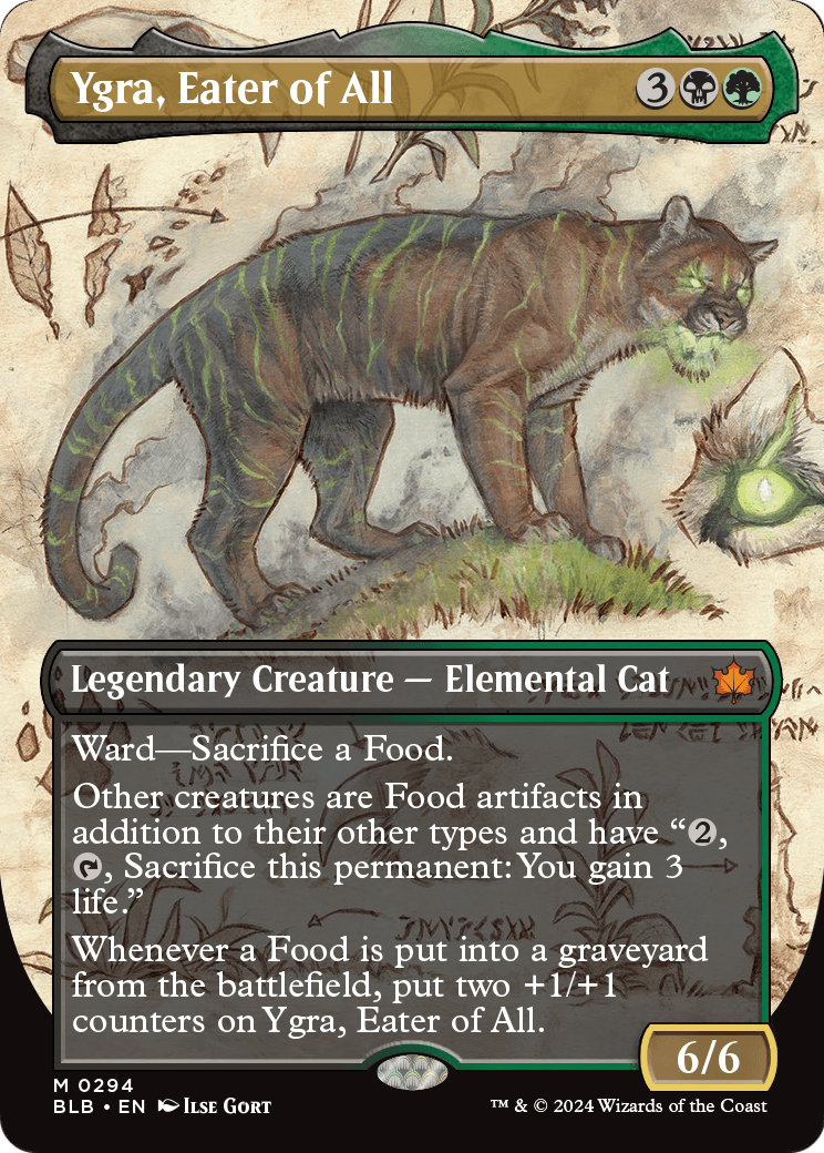 Ygra, Eater of All (Borderless) [Bloomburrow] Foil