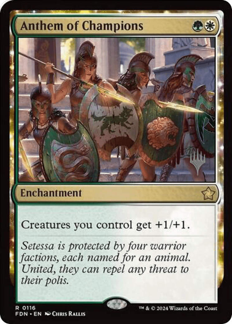 Anthem of Champions (116) [Promo Pack: Aetherdrift]  Foil