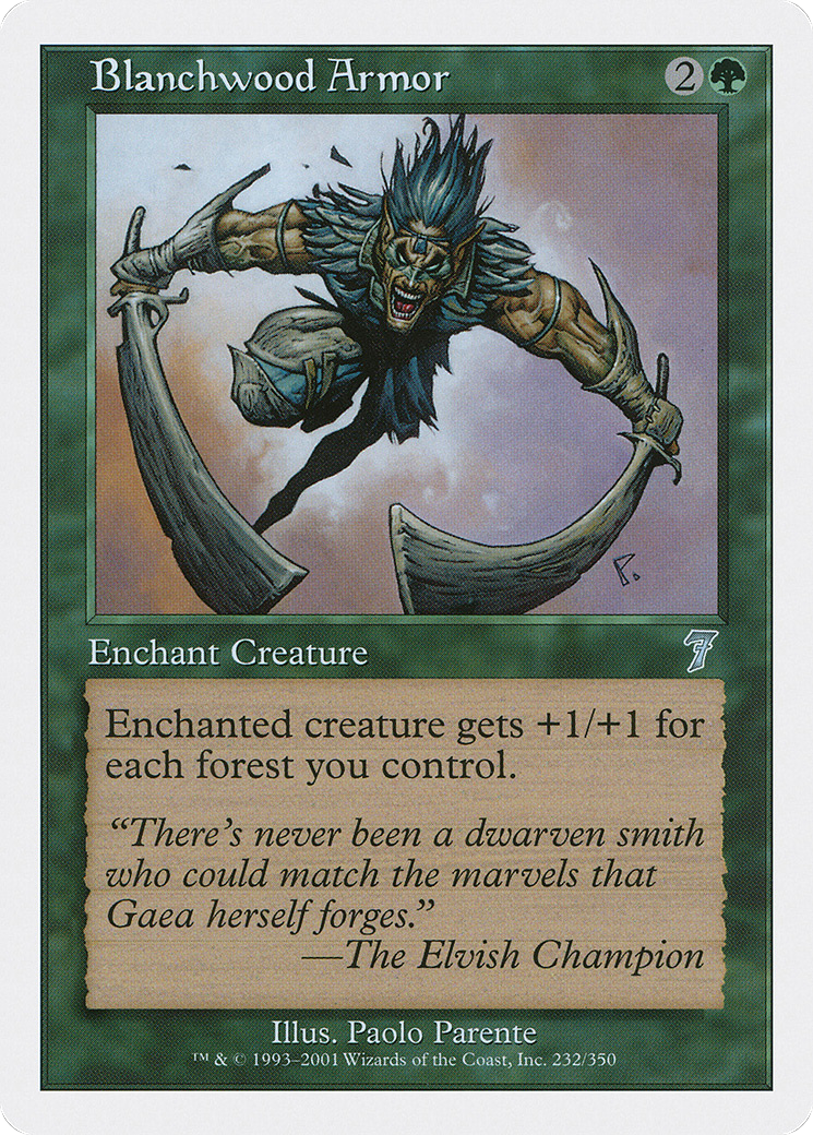 Blanchwood Armor [Seventh Edition] Foil