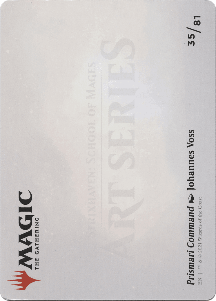 Prismari Command // Prismari Command (ASTX-035) - Strixhaven Art Series (Borderless) Foil