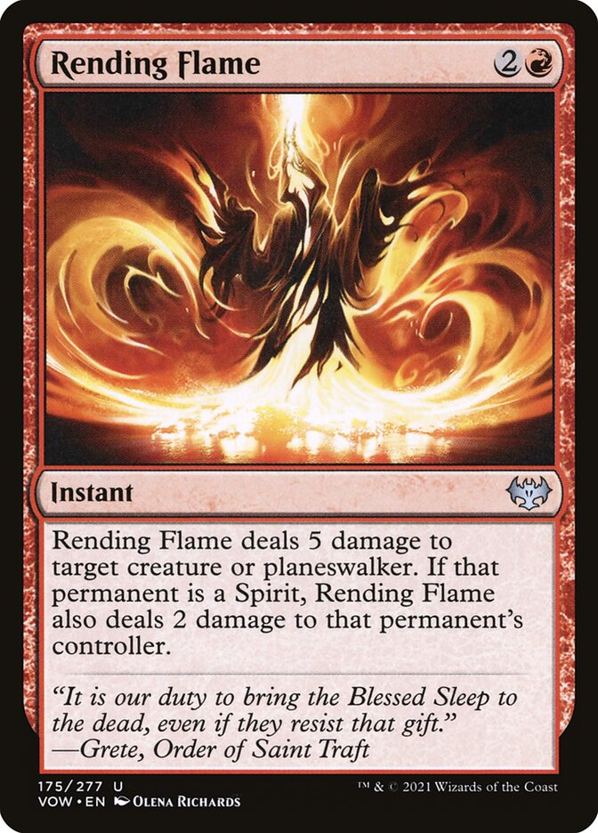 Rending Flame 175/277 (Innistrad: Crimson Vow)  - Foil