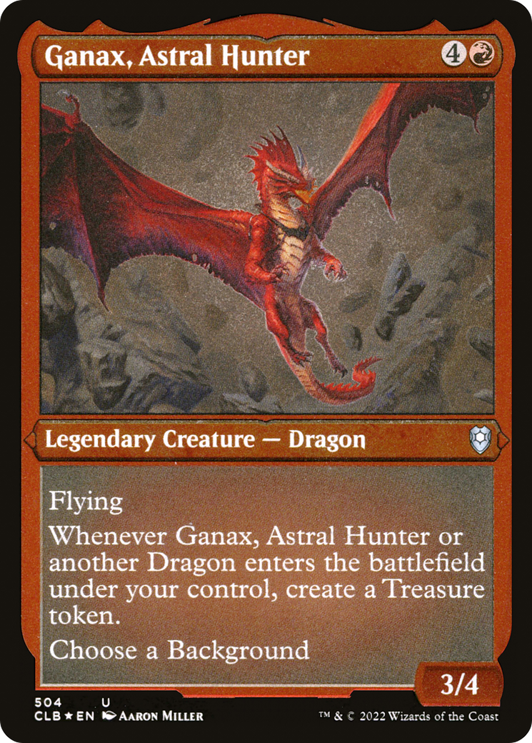 Ganax, Astral Hunter (CLB-504) - Commander Legends: Battle for Baldur's Gate Etched Foil