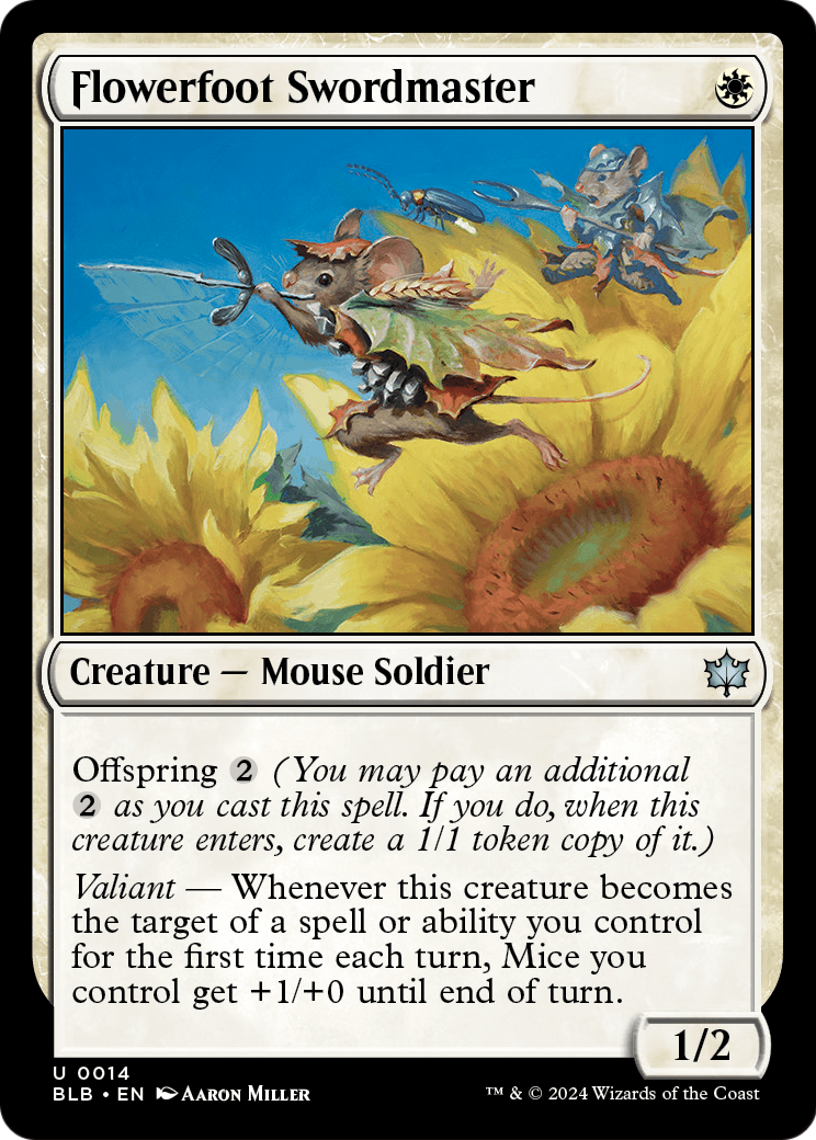 Flowerfoot Swordmaster [Bloomburrow] Foil