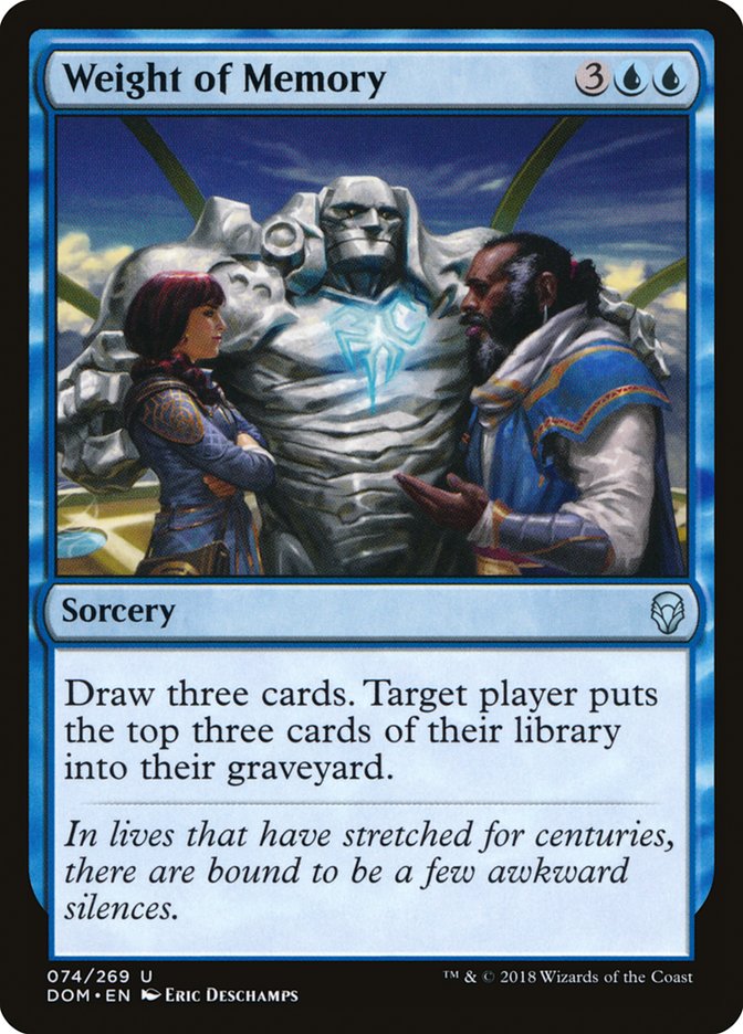 Weight of Memory 74/269 (Dominaria)  - Foil