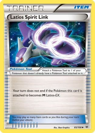 Latios Spirit Link 085/108 - XY  Roaring Skies Reverse Holofoil