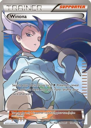 Winona (Full Art) 108/108 - XY  Roaring Skies Holofoil
