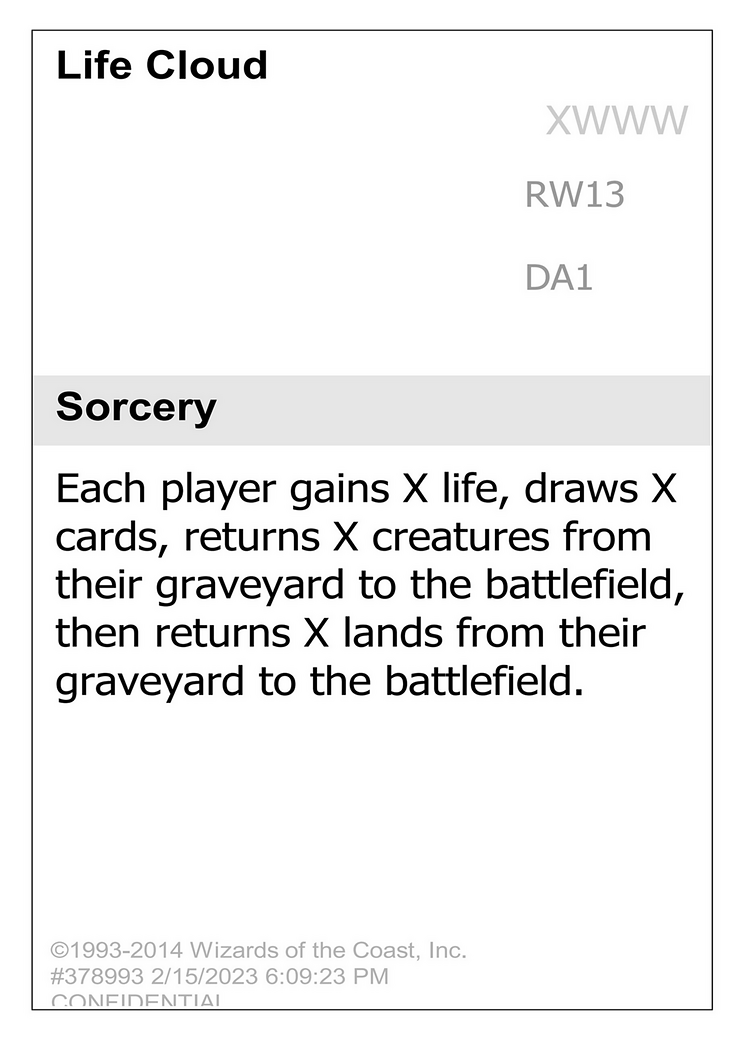 Life Cloud (DA1-RW13) - Unknown Event