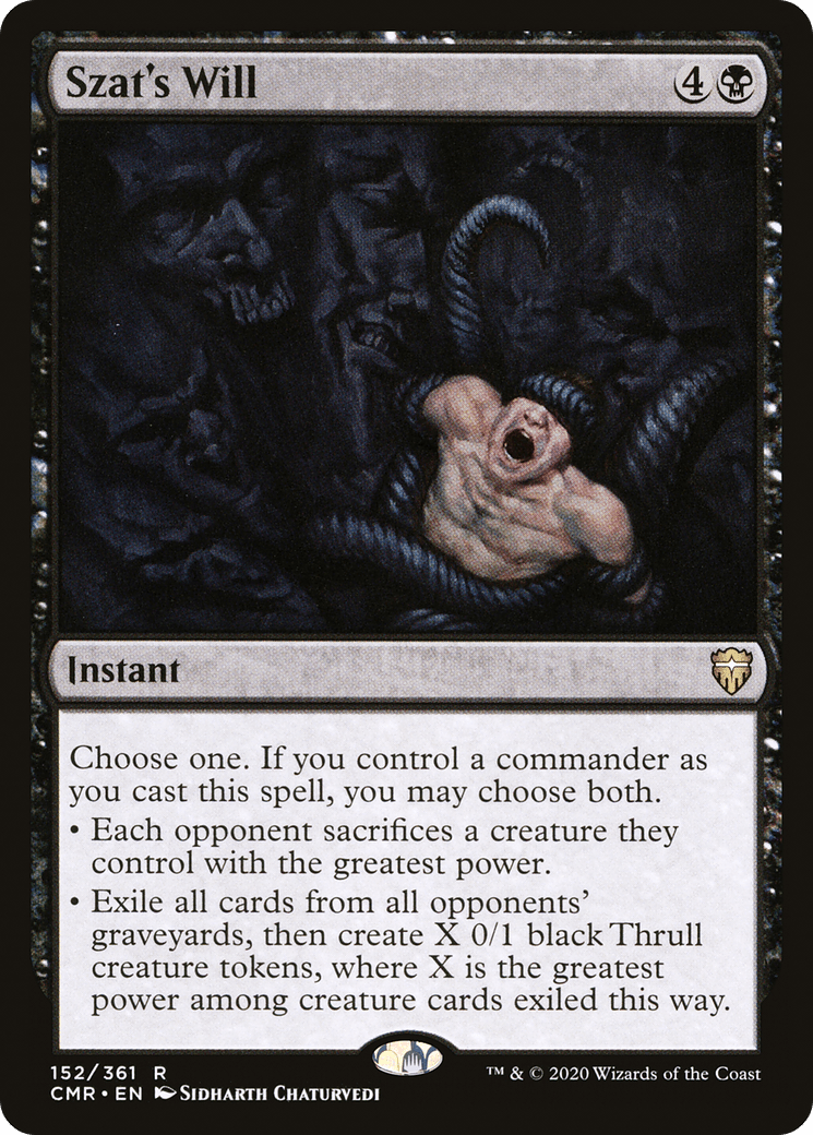 Szat's Will [Commander Legends] Foil