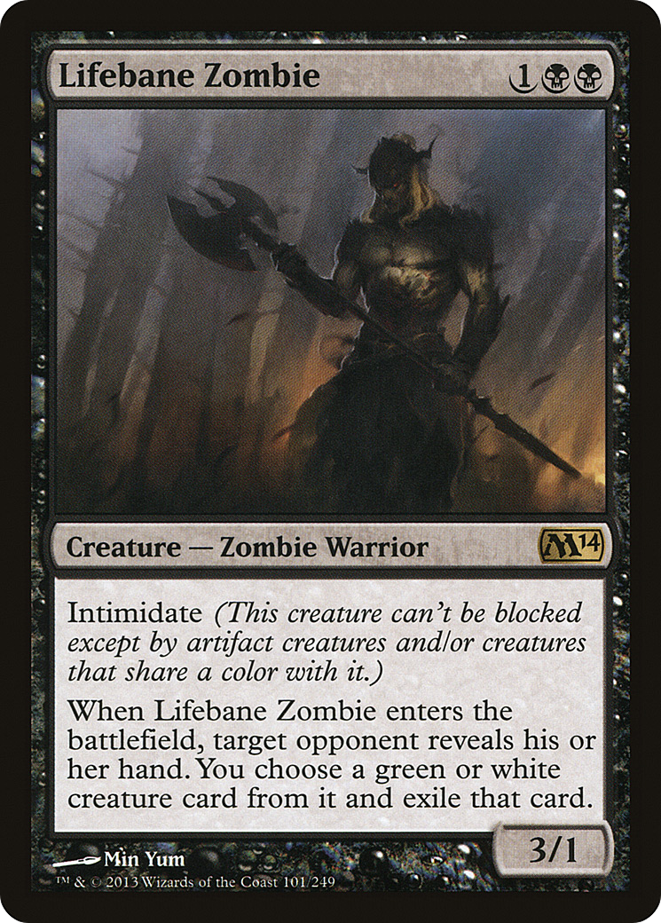 Lifebane Zombie [Magic 2014] Foil