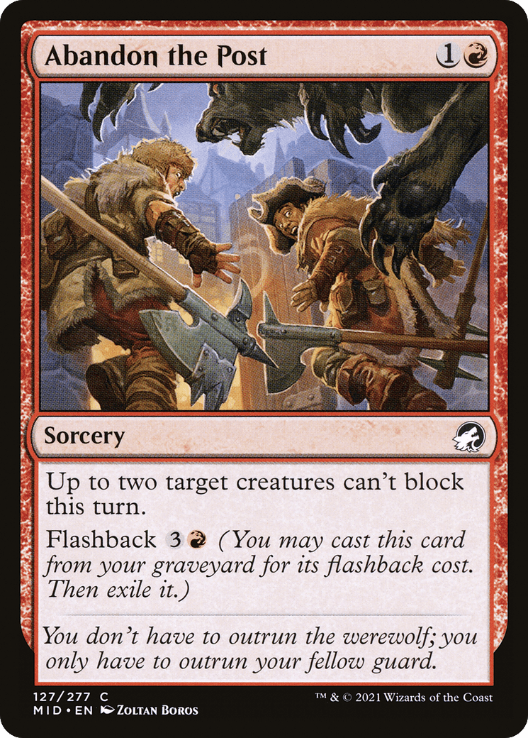 Abandon the Post [Innistrad: Midnight Hunt] Foil