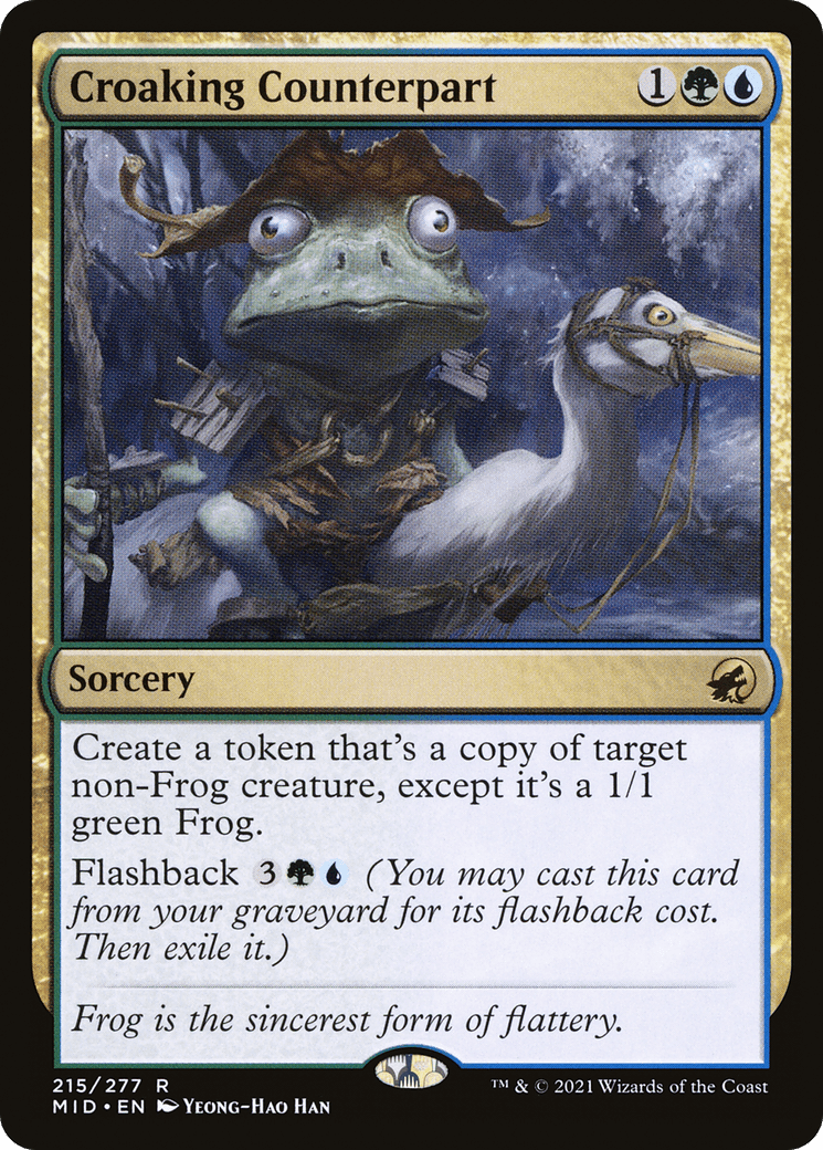 Croaking Counterpart [Innistrad: Midnight Hunt] Foil