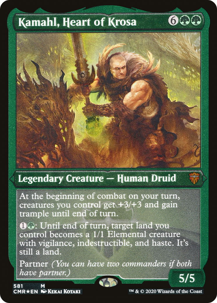 Kamahl, Heart of Krosa (581) [Commander Legends]  Foil