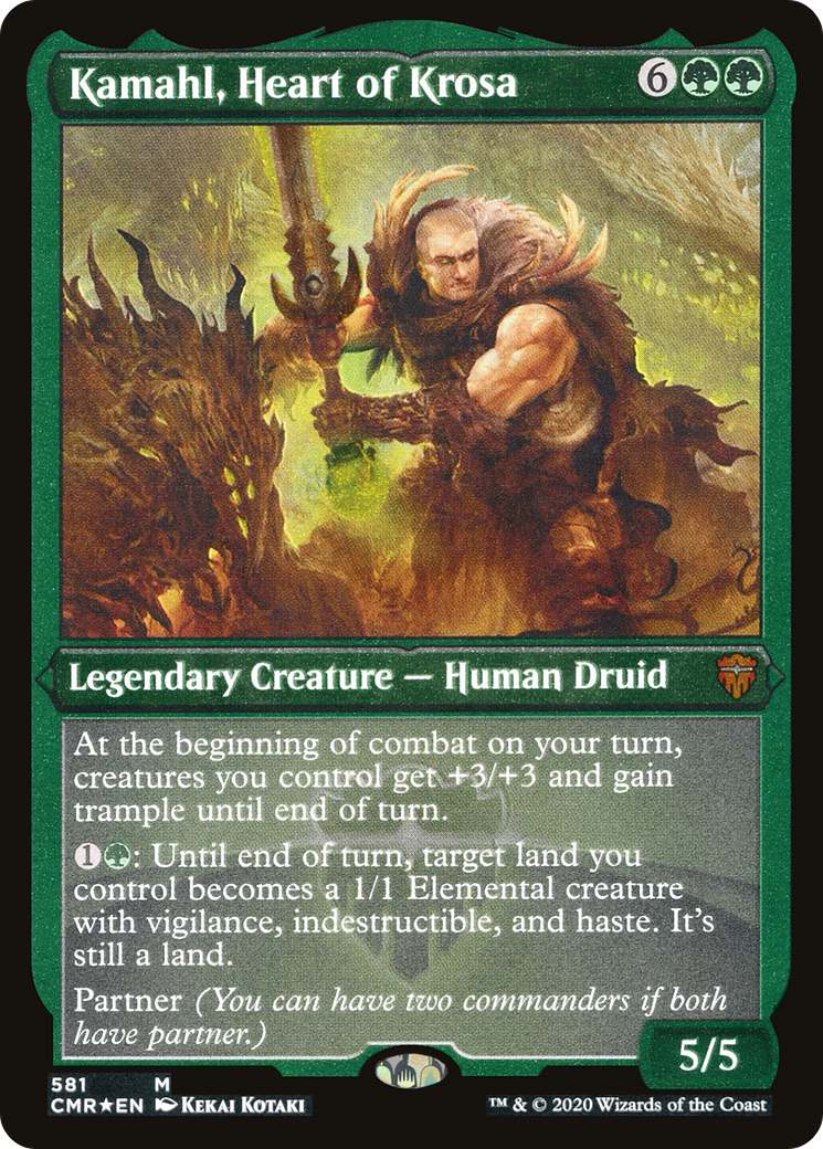 Kamahl, Heart of Krosa (581) [Commander Legends]  Foil