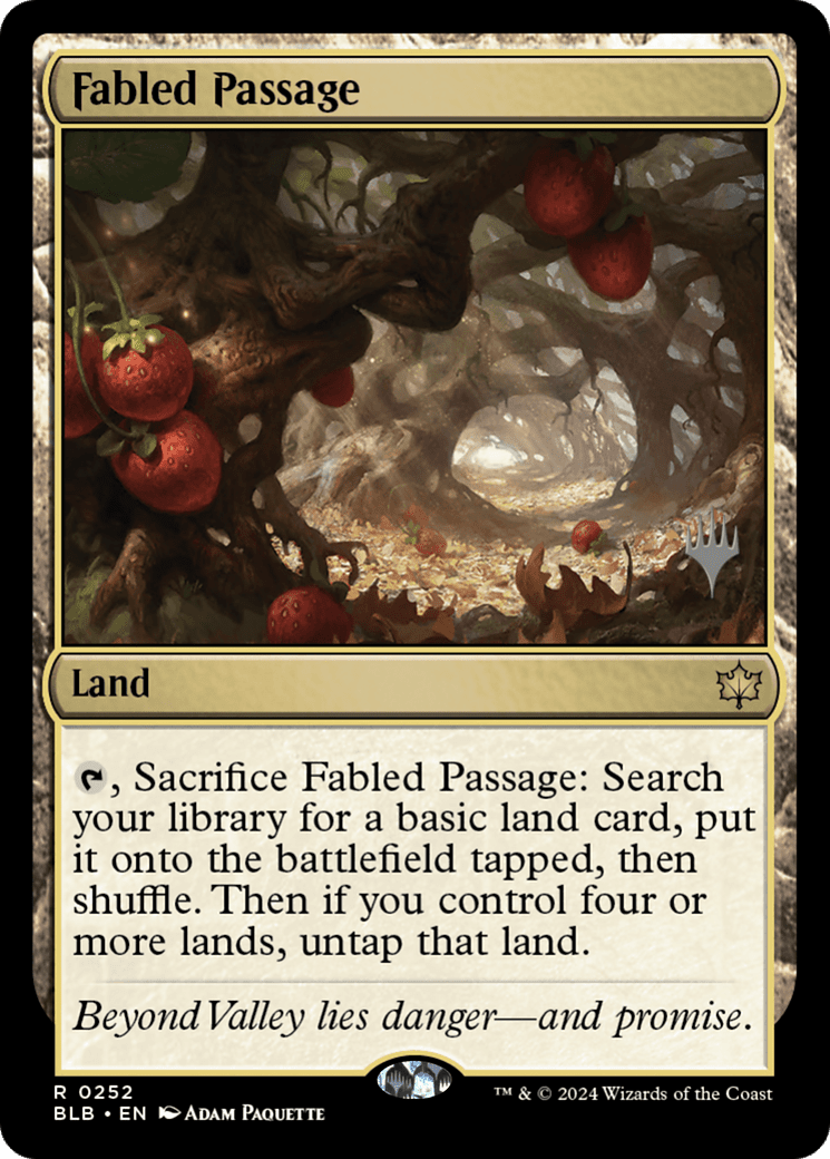 Fabled Passage (Promo Pack) [Bloomburrow Promos] Foil