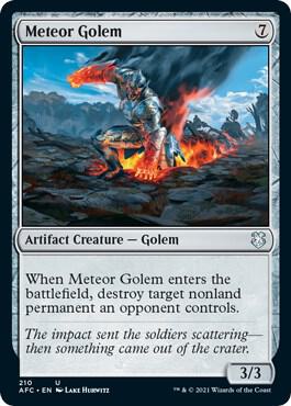Meteor Golem 210/62 (Commander: Adventures in the Forgotten Realms) 