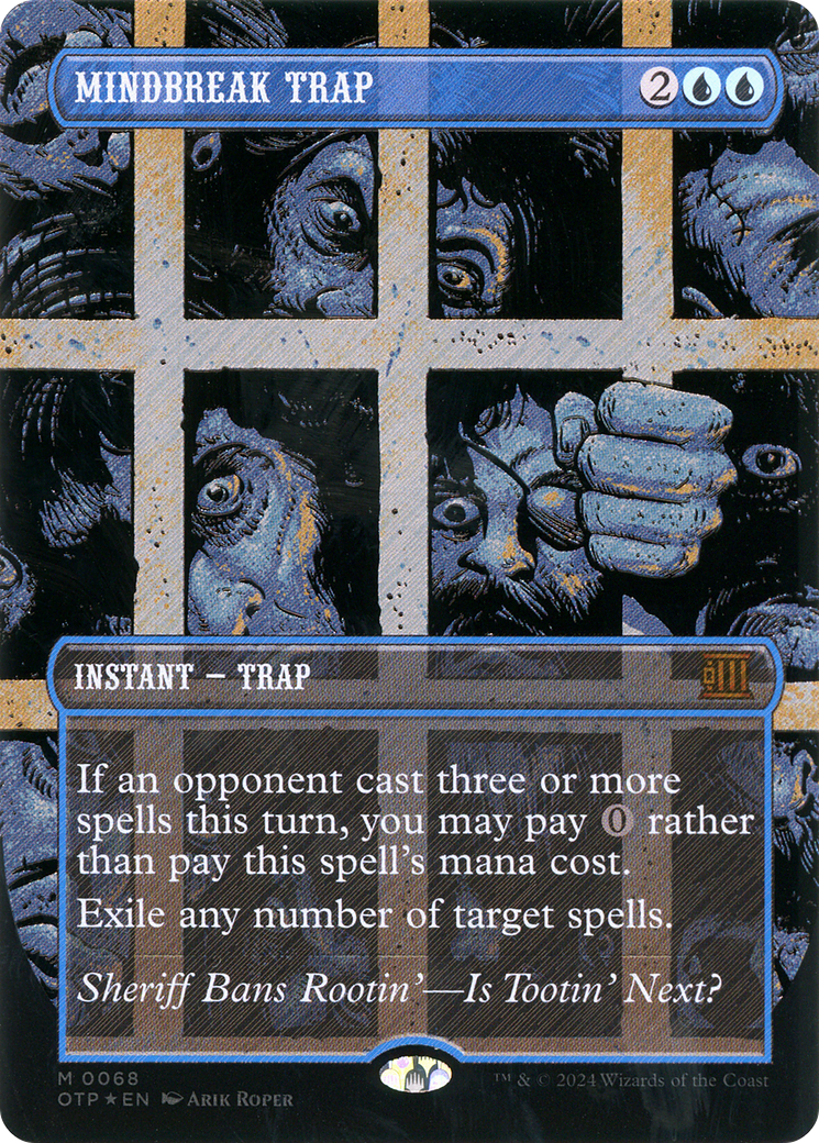 Mindbreak Trap (Textured Foil) [Outlaws of Thunder Junction: Breaking News]