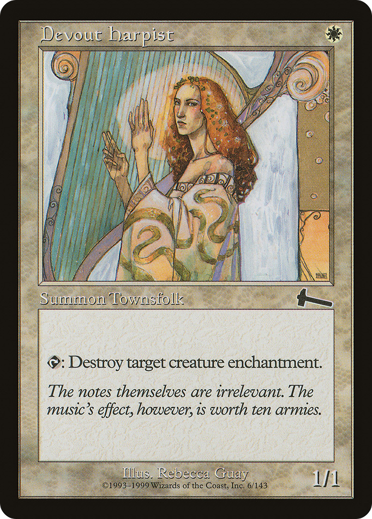 Devout Harpist [Urza's Legacy] Foil