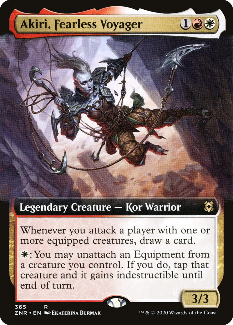 Akiri, Fearless Voyager (Extended Art) [Zendikar Rising] Foil