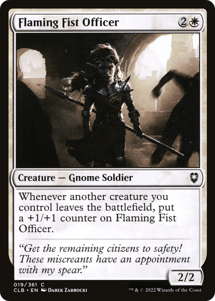 Flaming Fist Officer [Commander Legends: Battle for Baldur's Gate] Foil